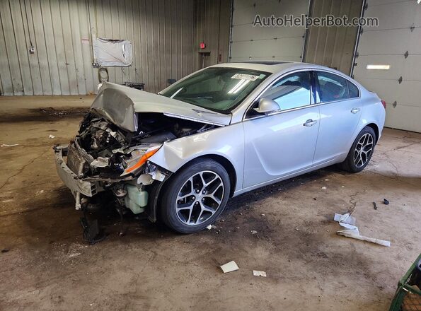 2G4GL5EX0H9132830 2017 BUICK REGAL Серебряный Передняя левая четверть