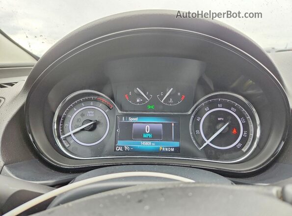 2G4GR5EX6G9171872 2016 BUICK REGAL Серебряный Вид щитка приборов