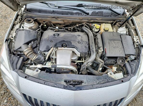 2G4GR5EX6G9171872 2016 BUICK REGAL Серебряный Вид задней части салона