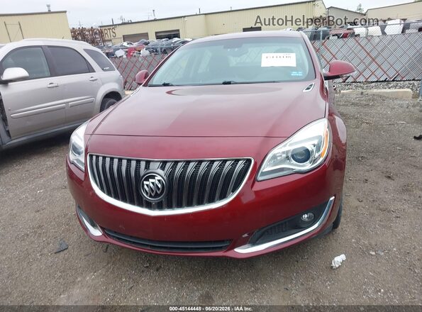 2G4GS5GX3G9118628 2016 BUICK REGAL Red Widok zestawu wskaźników