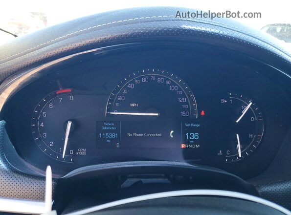 2G61M5S34K9138052 2019 CADILLAC XTS Серебряный Вид щитка приборов