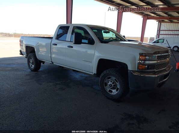2GC2KREG9K1208706 2019 CHEVROLET SILVERADO White Передня права чверть