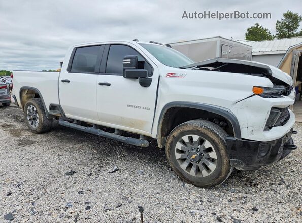 2GC4KME76S1107957 2025 CHEVROLET SILVERADO Белый Передняя правая четверть