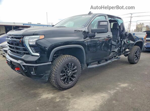 2GC4KNEY3S1182467 2025 CHEVROLET SILVERADO Черный Передняя левая четверть
