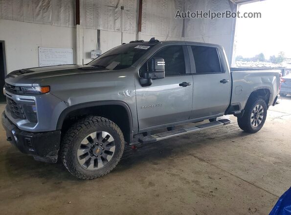 2GC4YME77R1123271 2024 CHEVROLET SILVERADO Gray Передня ліва чверть