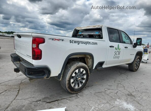 2GC4YME79P1718412 2023 CHEVROLET SILVERADO Белый Задняя правая четверть