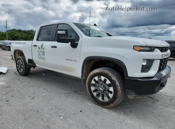 2GC4YME79P1718412 2023 CHEVROLET SILVERADO Белый Передняя правая четверть