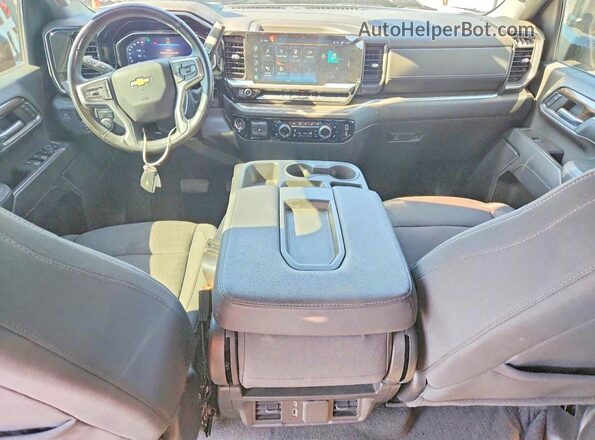2GC4YTE73R1176706 2024 CHEVROLET SILVERADO Black Dashboard view