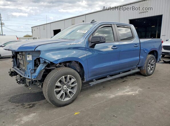2GCPADED7R1161168 2024 CHEVROLET SILVERADO Синий Передняя левая четверть