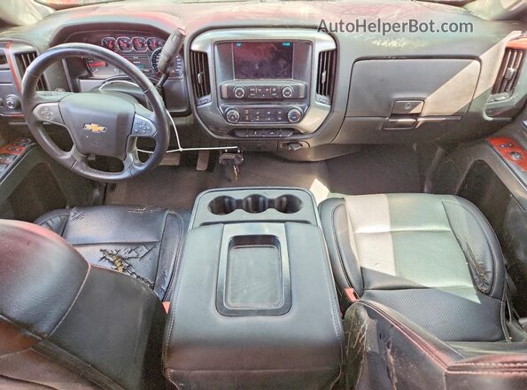 2GCRCPEC1K1149664 2019 CHEVROLET SILVERADO Красный Вид панели приборов