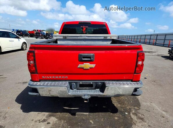 2GCRCPEC1K1149664 2019 CHEVROLET SILVERADO Красный Вид сзади