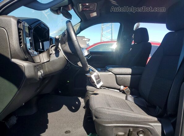 2GCUDDED1P1127461 2023 CHEVROLET SILVERADO Blue წინა სალონის ხედი