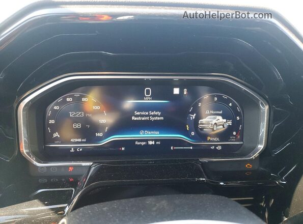 2GCUDDED1P1127461 2023 CHEVROLET SILVERADO Blue ხელსაწყოთა პანელის ხედი