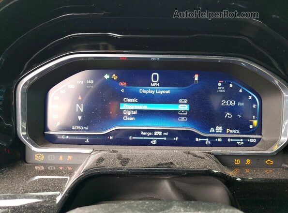 2GCUDDED9P1148381 2023 CHEVROLET SILVERADO White Вид щитка приладів