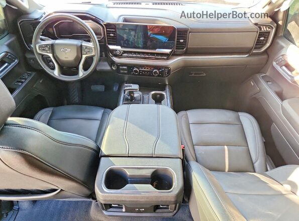 2GCUDEEDXR1128665 2024 CHEVROLET SILVERADO Черный Вид панели приборов