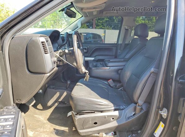 2GCVKMEC4K1210280 2019 CHEVROLET SILVERADO Black Widok wnętrza z przodu