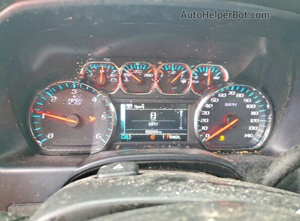 2GCVKPEC1K1172508 2019 CHEVROLET SILVERADO Черный Вид щитка приборов