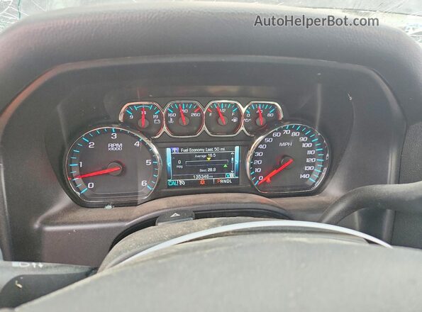 2GCVKPEC5K1106964 2019 CHEVROLET SILVERADO Черный Вид щитка приборов