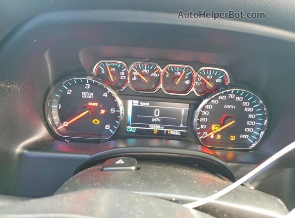 2GCVKPEC7K1148827 2019 CHEVROLET SILVERADO Зеленый Вид щитка приборов