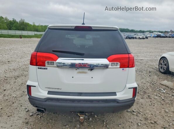 2GKALMEK1G6143414 2016 GMC TERRAIN Белый Вид сзади