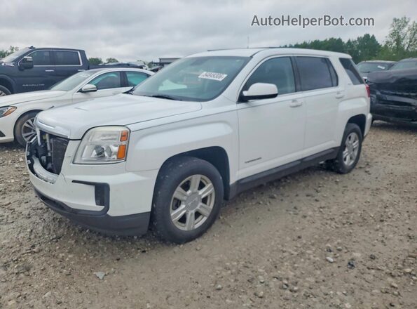 2GKALMEK1G6143414 2016 GMC TERRAIN Белый Передняя левая четверть