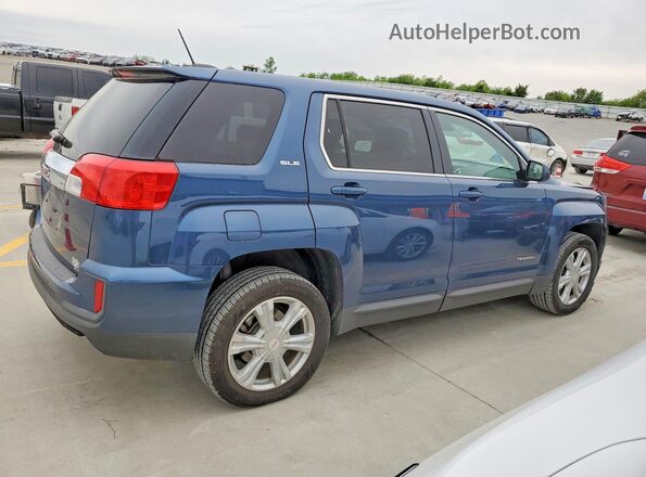 2GKALMEK1H6145472 2017 GMC TERRAIN Синий Задняя правая четверть
