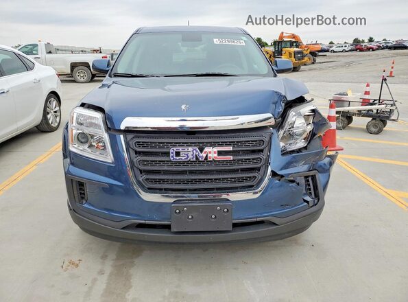 2GKALMEK1H6145472 2017 GMC TERRAIN Синий Вид спереди