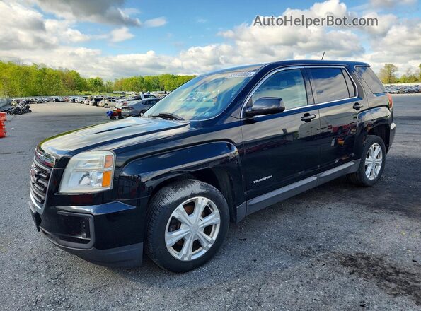 2GKALMEK2H6340559 2017 GMC TERRAIN Черный Передняя левая четверть