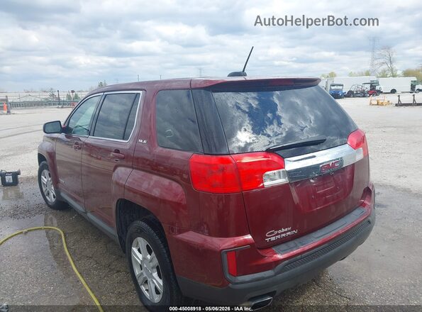 2GKALMEK3G6155810 2016 GMC TERRAIN Красный Задняя левая четверть