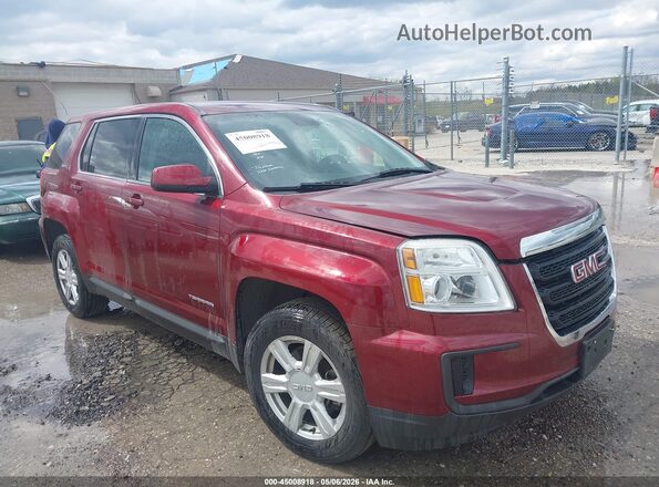 2GKALMEK3G6155810 2016 GMC TERRAIN Красный Передняя правая четверть