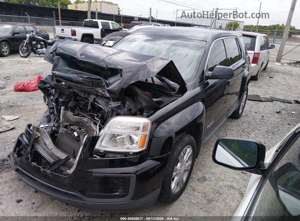2GKALMEK3H6109556 2017 GMC TERRAIN Черный Передняя левая четверть