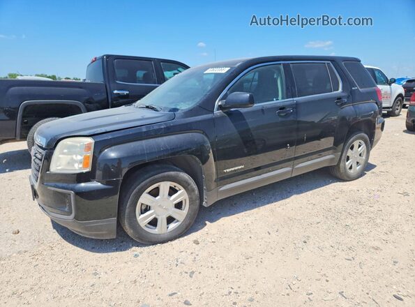 2GKALMEK7G6164283 2016 GMC TERRAIN Черный Передняя левая четверть