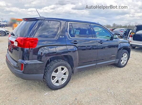 2GKALMEK7G6206533 2016 GMC TERRAIN Black Задня права чверть