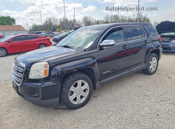 2GKALMEK7G6206533 2016 GMC TERRAIN Black Передня ліва чверть