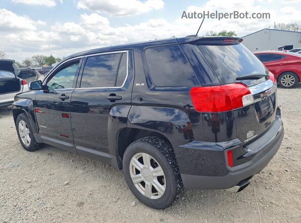 2GKALMEK7G6206533 2016 GMC TERRAIN Black Задня ліва чверть