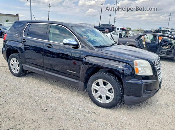 2GKALMEK7G6206533 2016 GMC TERRAIN Black Передня права чверть