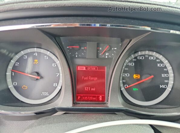 2GKALMEK7G6206533 2016 GMC TERRAIN Black Вид щитка приладів