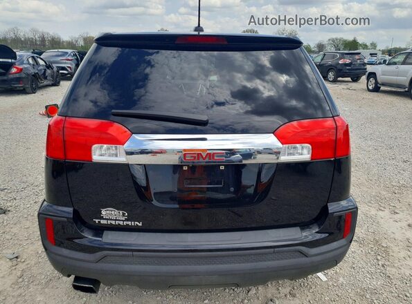 2GKALMEK7G6206533 2016 GMC TERRAIN Black Вид ззаду