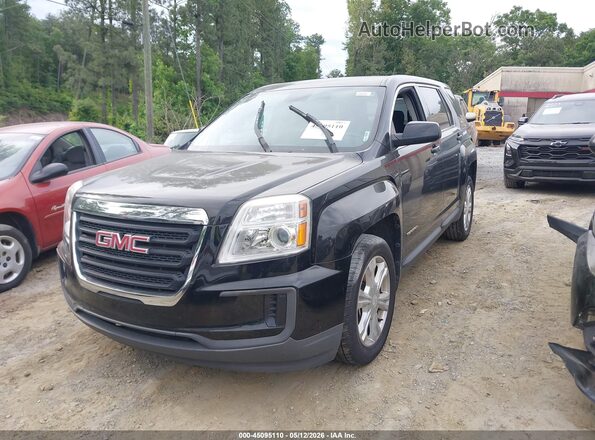 2GKALMEK7H6141569 2017 GMC TERRAIN Черный Передняя левая четверть