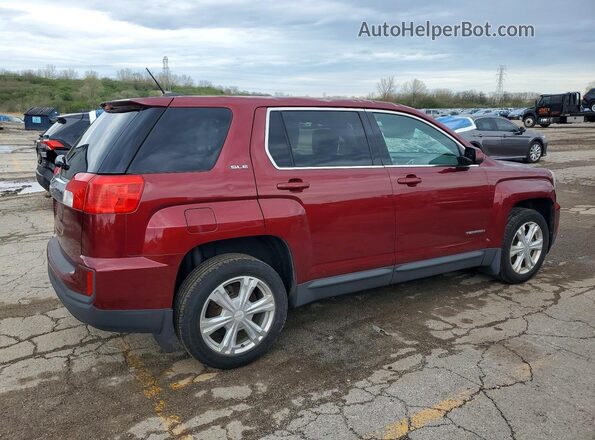 2GKALMEK8H6250591 2017 GMC TERRAIN Burgundy Tył prawy