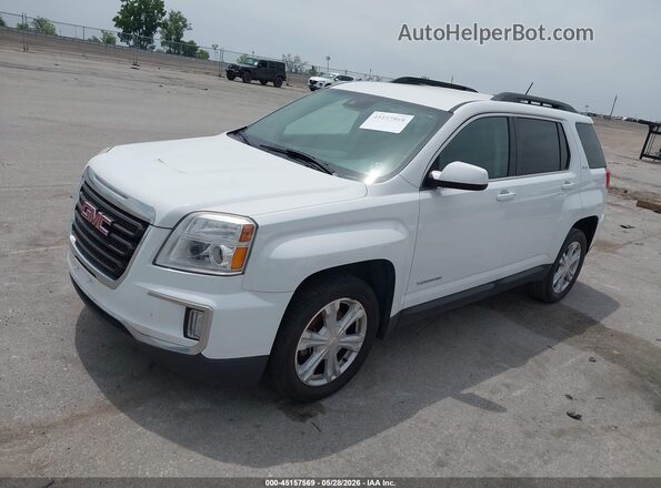 2GKALNEK3H6267675 2017 GMC TERRAIN Белый Передняя левая четверть