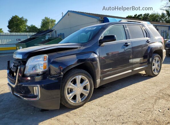 2GKALNEK5H6260369 2017 GMC TERRAIN Синий Передняя левая четверть