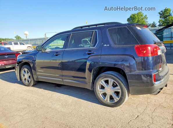 2GKALNEK5H6260369 2017 GMC TERRAIN Синий Задняя левая четверть