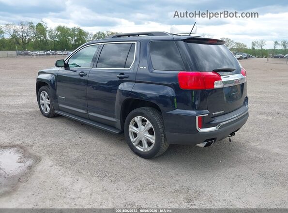 2GKALNEK8H6340975 2017 GMC TERRAIN Синий Задняя левая четверть