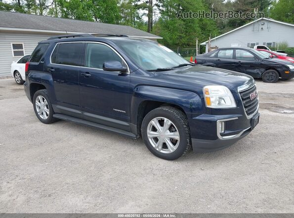 2GKALNEK8H6340975 2017 GMC TERRAIN Синий Передняя правая четверть