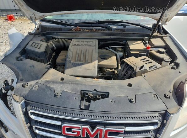 2GKALPEKXH6186474 2017 GMC TERRAIN White Widok komory silnika