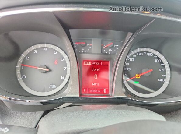 2GKFLPE39G6284568 2016 GMC TERRAIN Gray Vista del cuadro de instrumentos