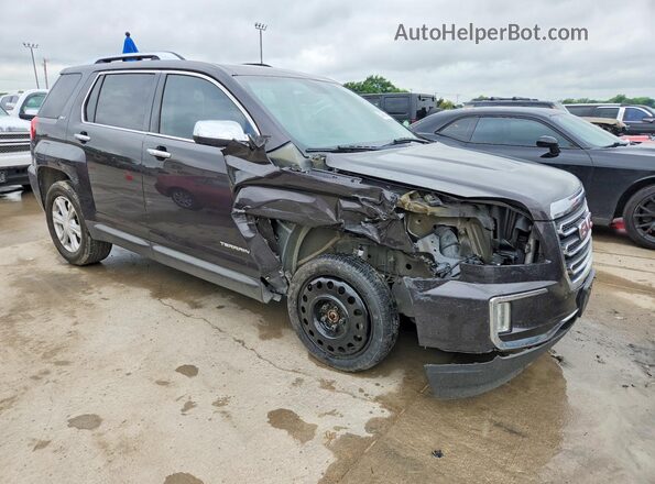 2GKFLPE39G6284568 2016 GMC TERRAIN Gray Delantero derecho