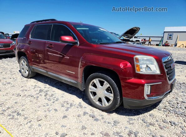 2GKFLTEK5H6243484 2017 GMC TERRAIN Красный Передняя правая четверть