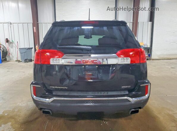2GKFLUE33G6234618 2016 GMC TERRAIN Черный Вид сзади